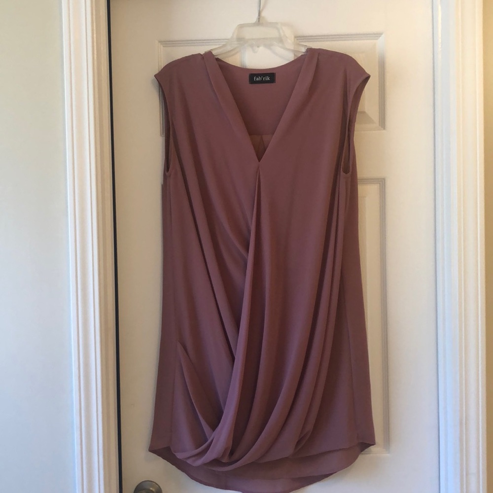 Mauve Fabrik drape dress